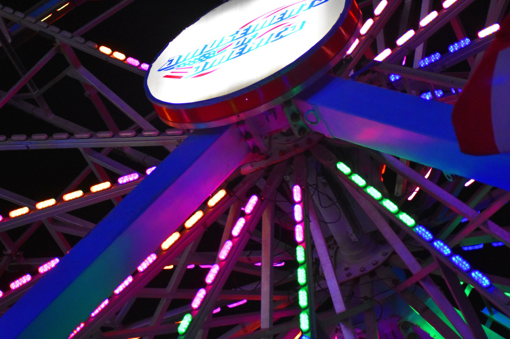 Washington County Fair at night